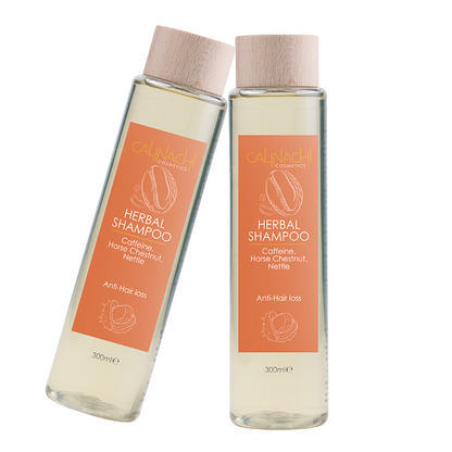 Shampoing à base de plantes anti-chute de cheveux, sans sulfate, 300 ml.