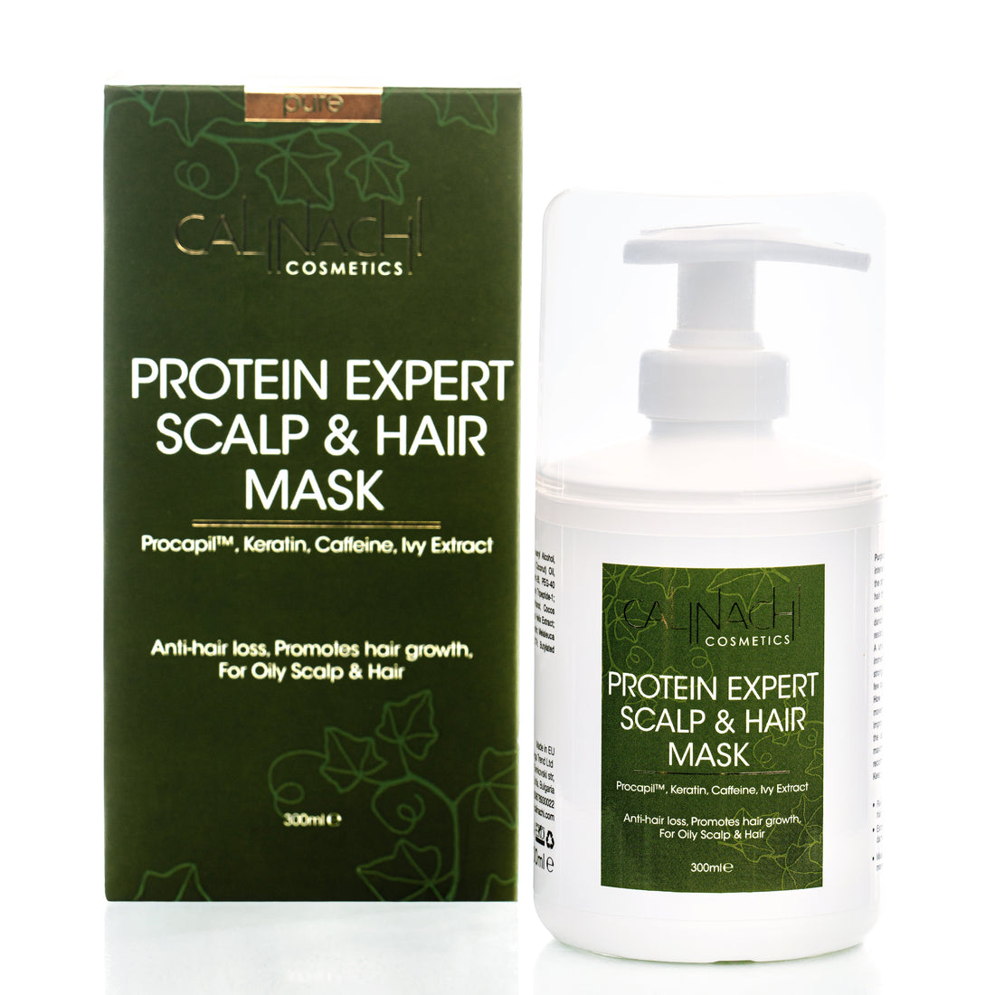 Expert en protéines (cheveux normaux à gras et gras) Masque anti-chute, réparateur, pour le cuir chevelu et les cheveux, 300 ml.