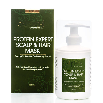 Expert en protéines (cheveux normaux à gras et gras) Masque anti-chute, réparateur, pour le cuir chevelu et les cheveux, 300 ml.